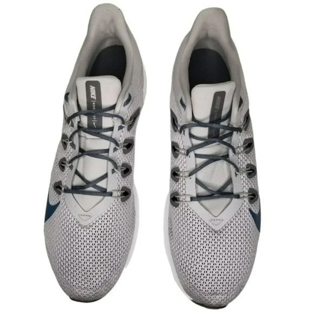 Nike Quest Gray Blue Running Shoes Men's Size 14 - Picture 2 of 12